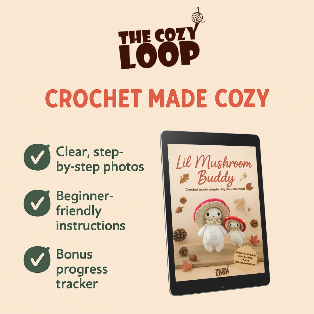 Mushroom Crochet Pattern – The Cozy Loop