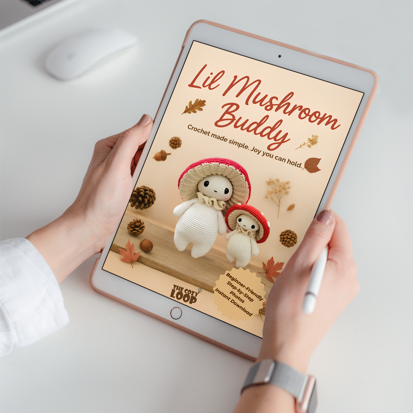 Mushroom Crochet Pattern – The Cozy Loop