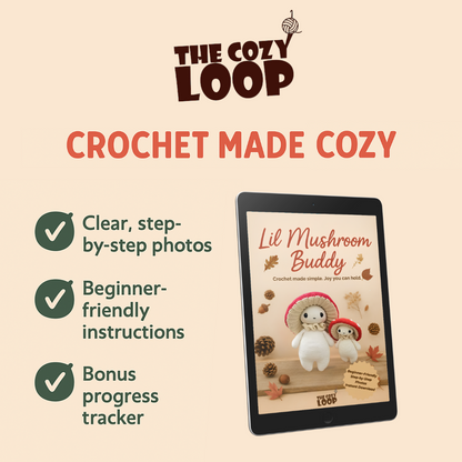 Mushroom Crochet Pattern – The Cozy Loop